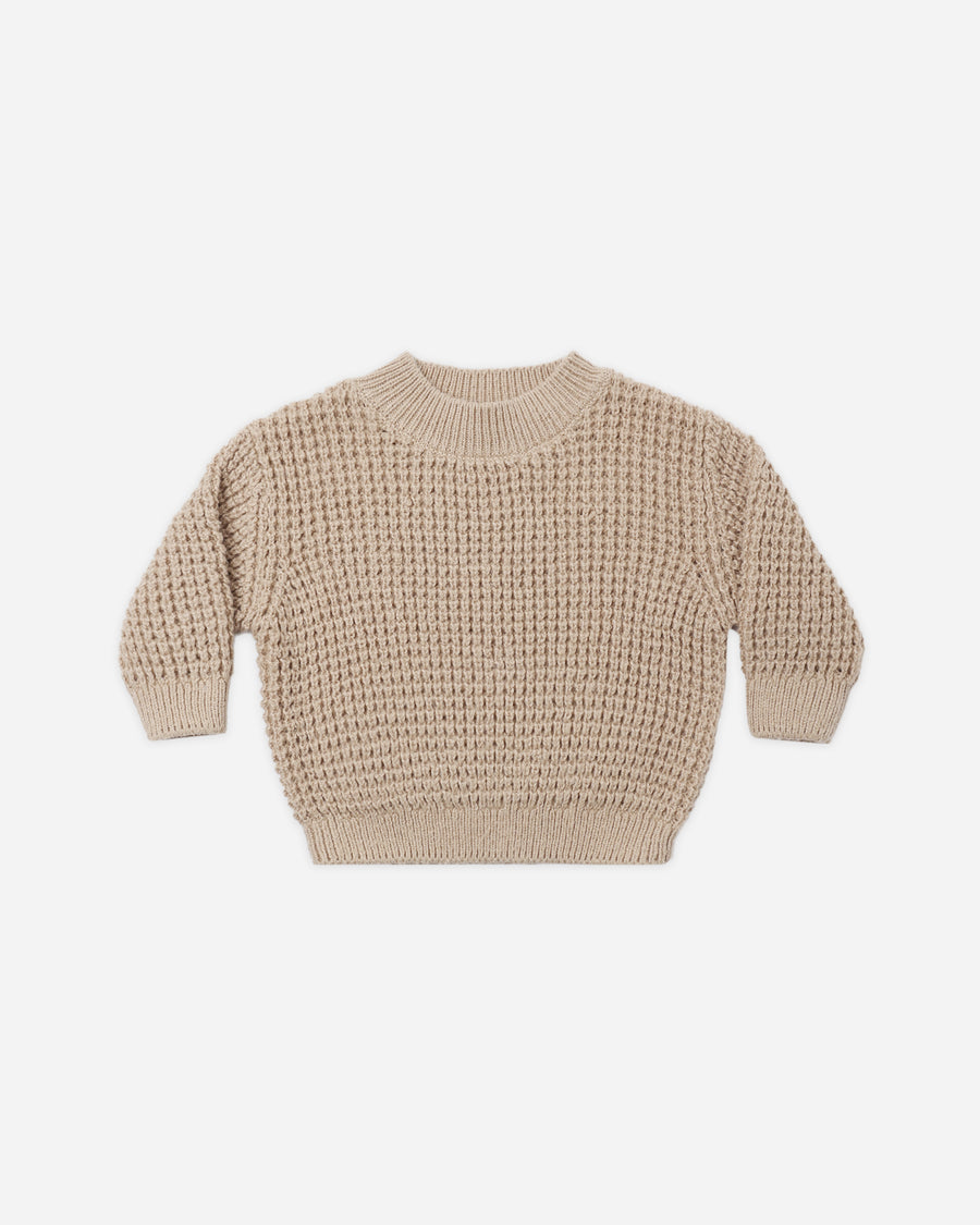Chunky Knit Sweater - Heathered Latte