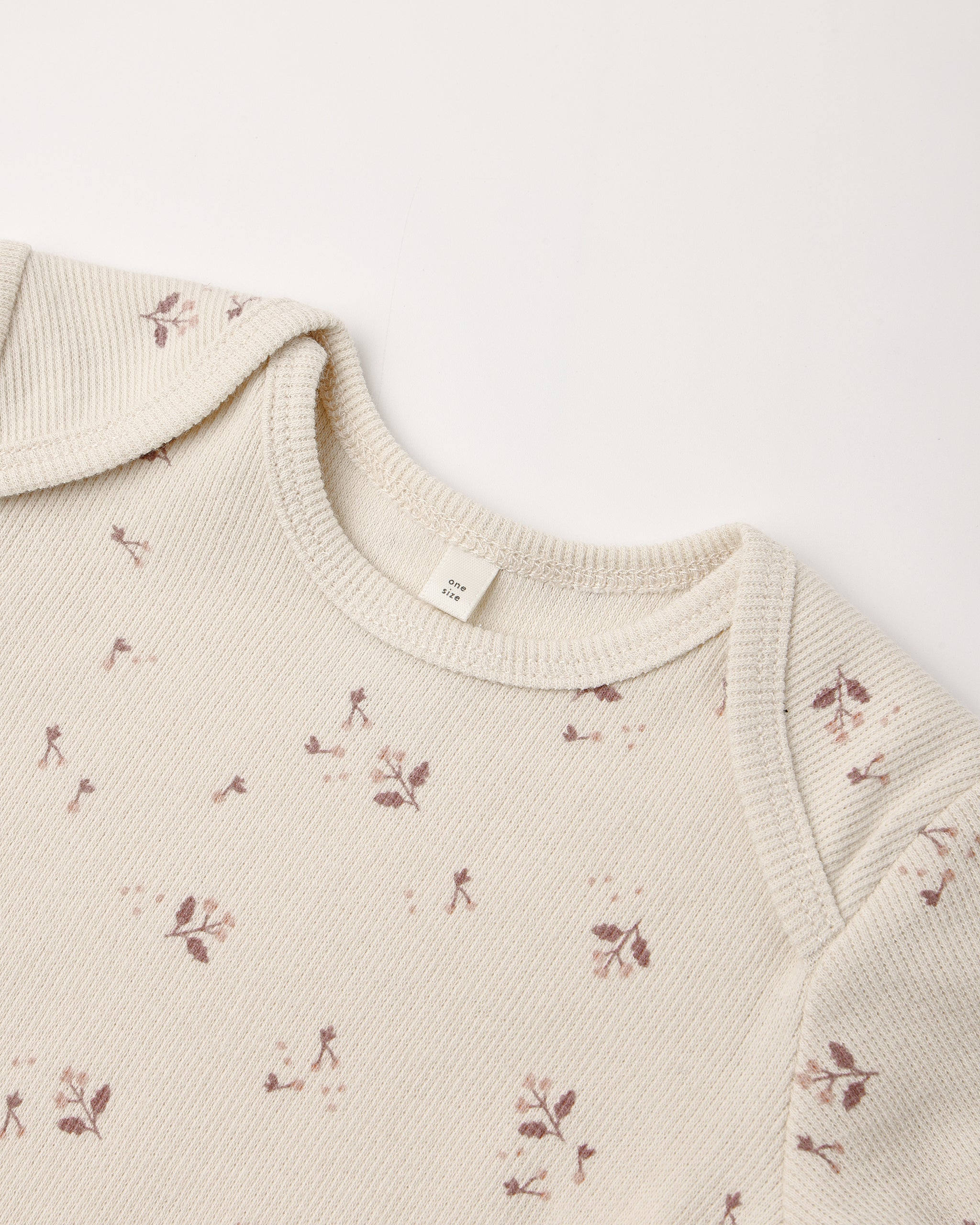 Knotted Baby Gown + Hat Set - Fall Ditsy