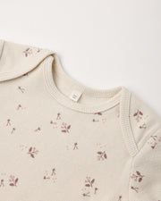 Knotted Baby Gown + Hat Set - Fall Ditsy