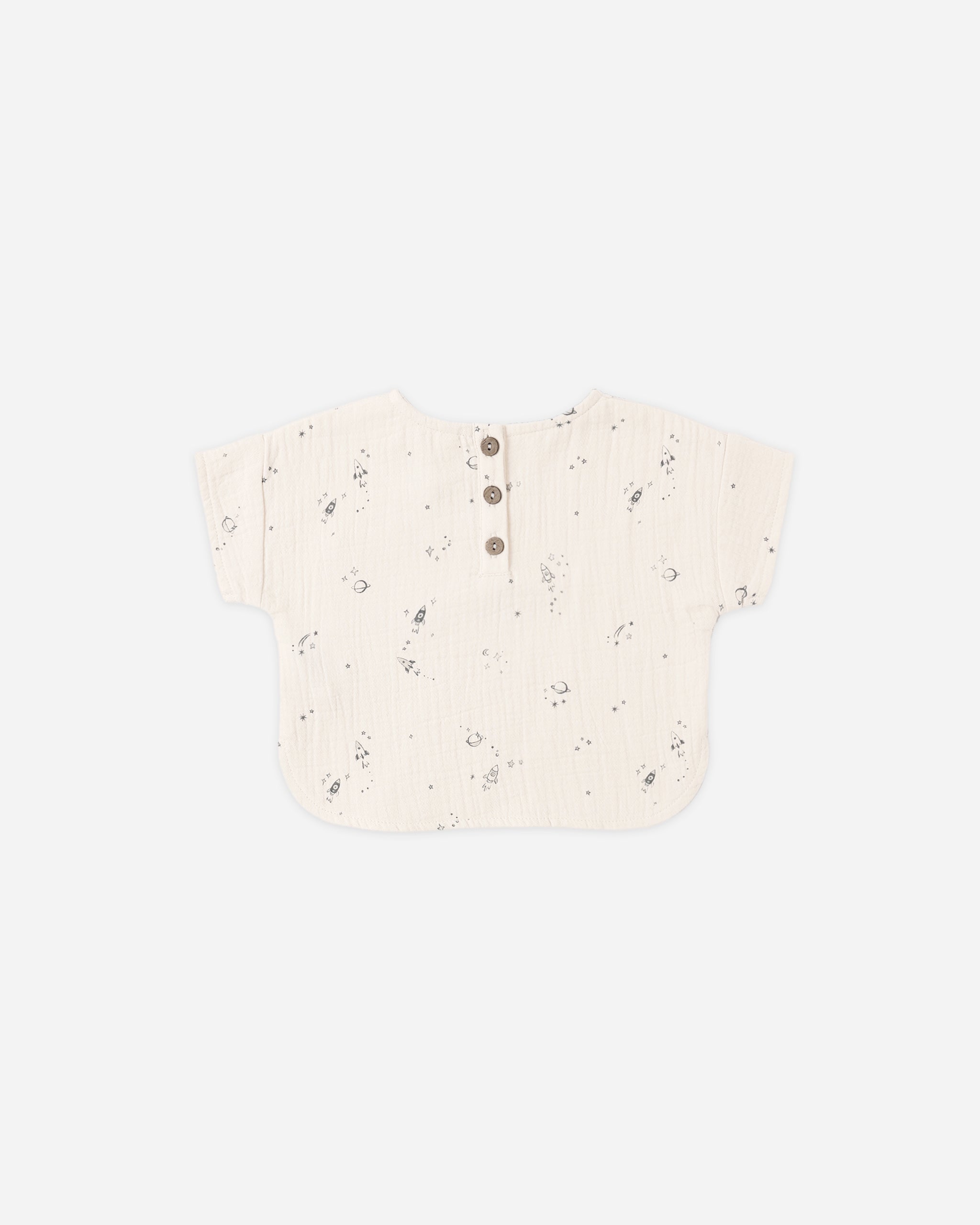 Woven Boxy Top - Space