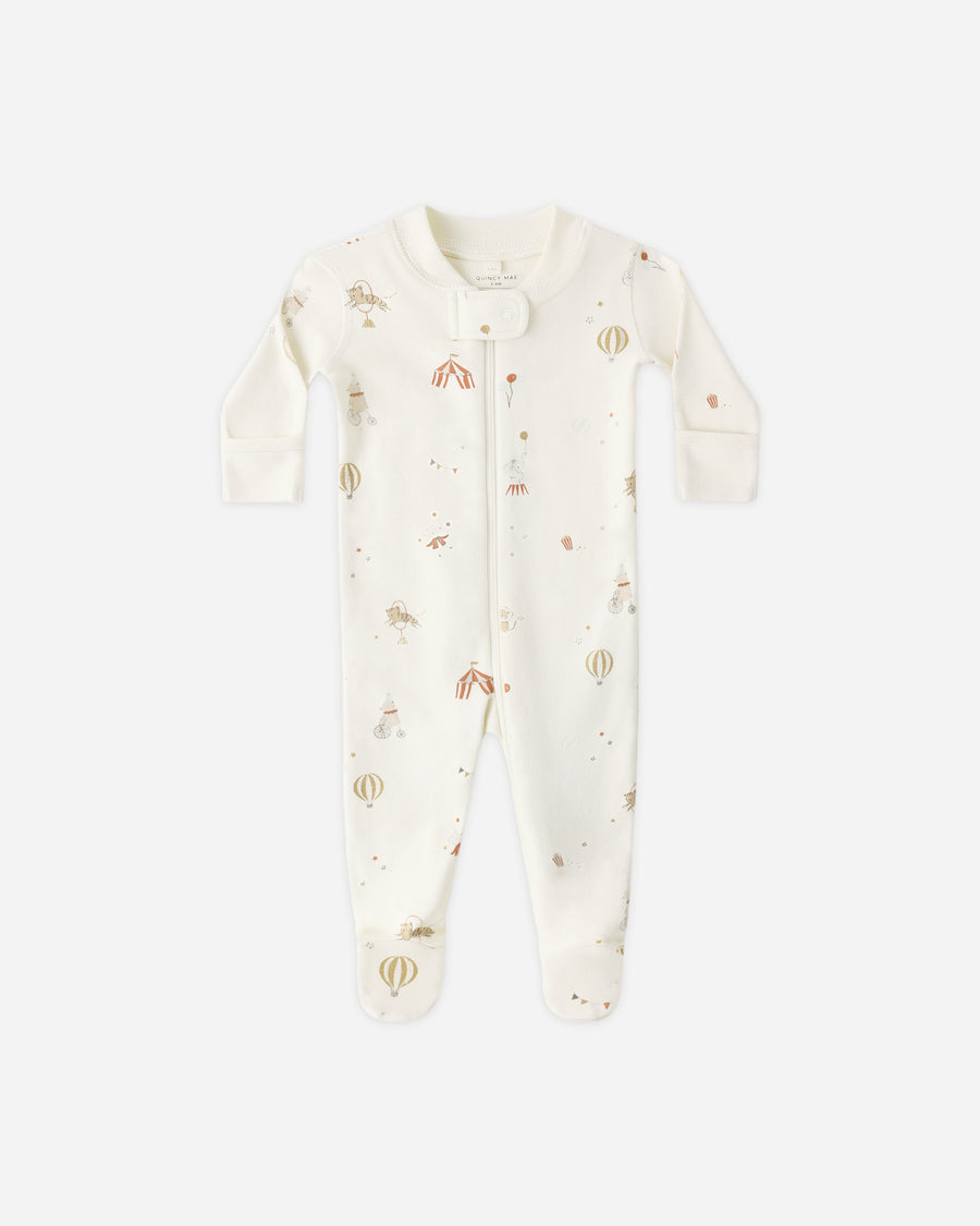 Zip Long Sleeve Footie - Carnival