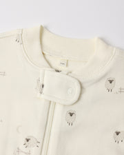 Zipped Long Sleeve Sleeper - Sheep