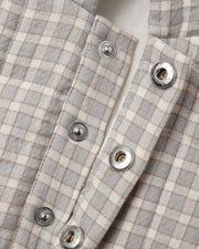 Woven Hooded Jacket - Blue Gingham