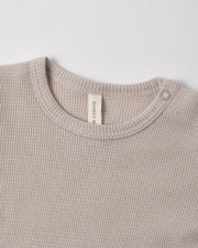 Waffle Long Sleeve Bodysuit - Lillac Mist