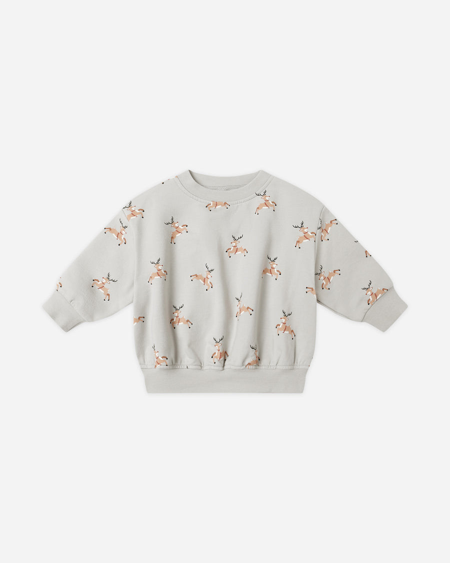 Relaxed Fleece Sweatshirt - Reindeer