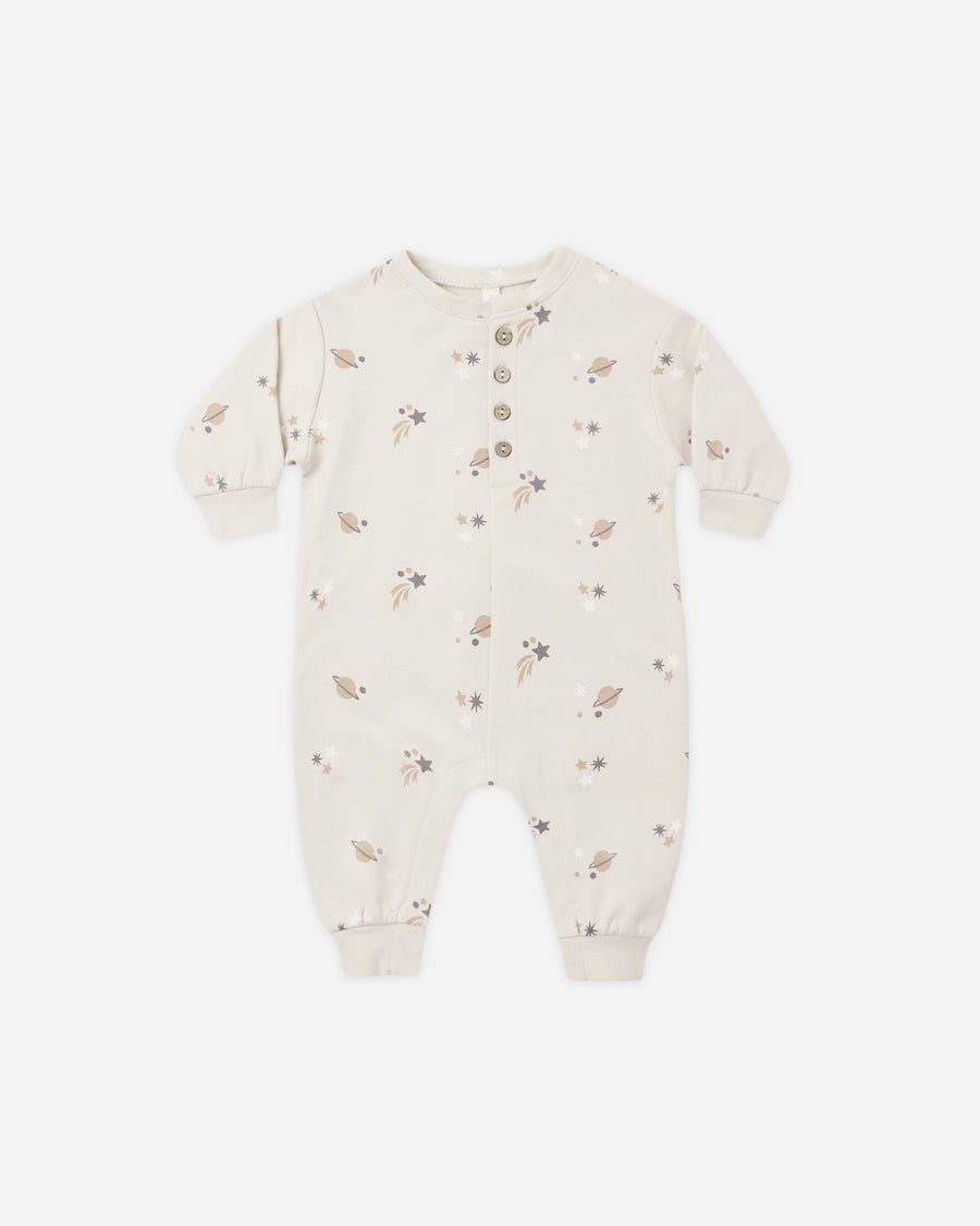 Relaxed Fleece Jumpsuit - Space