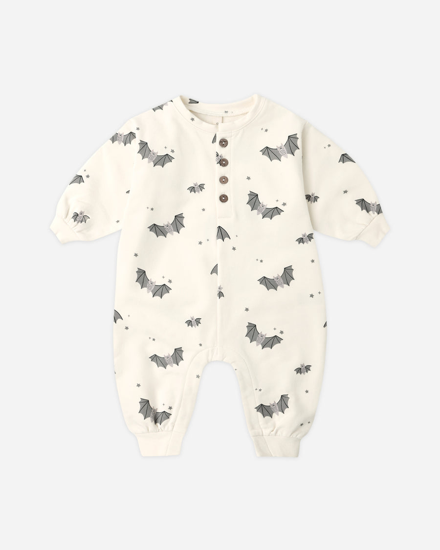 Relaxed Fleece Jumpsuit - Baby Bats