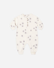 Relaxed Fleece Jumpsuit - Blue Daisy