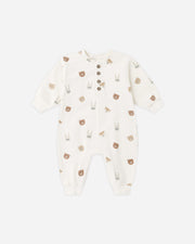 Relaxed Fleece Jumpsuit - Critters