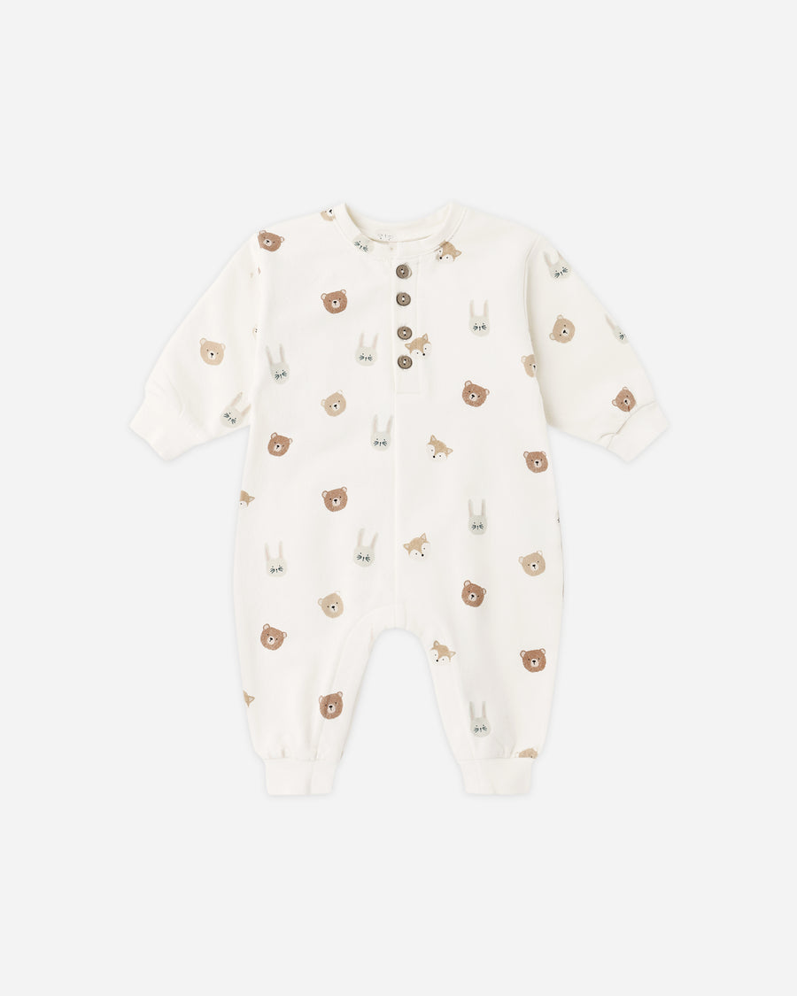 Relaxed Fleece Jumpsuit - Critters