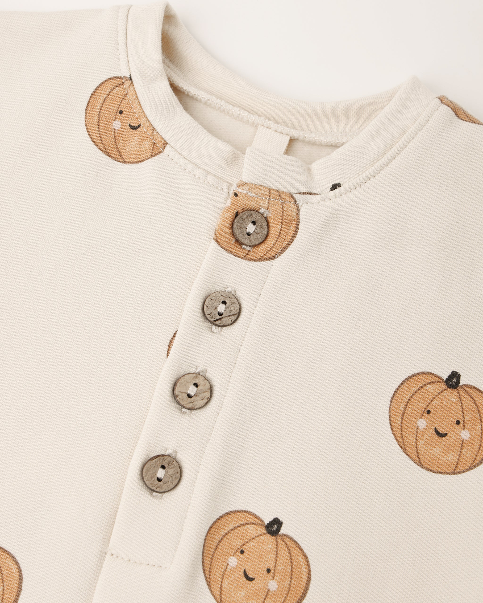 Relaxed Fleece Jumpsuit - Pumpkins