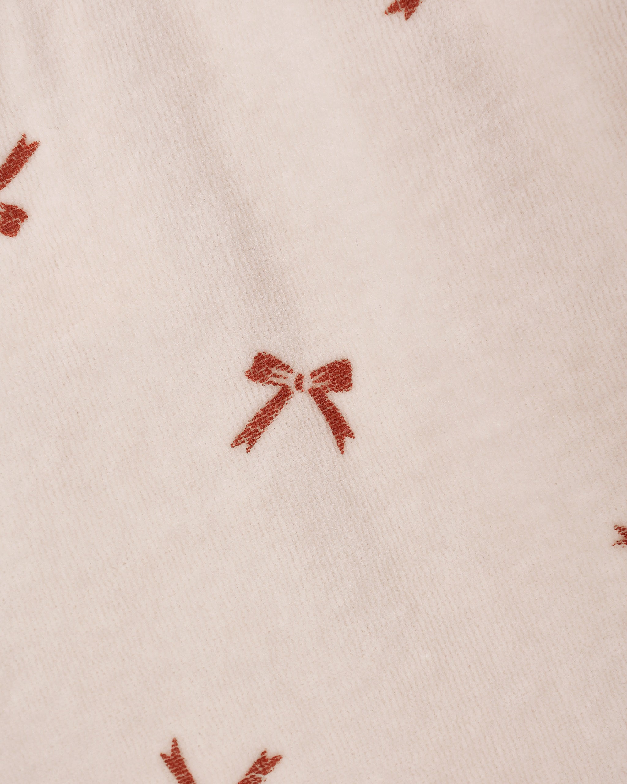 Velour Baby Dress - Bows