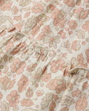 Ruffle Collar Button Dress - Pink Blossom