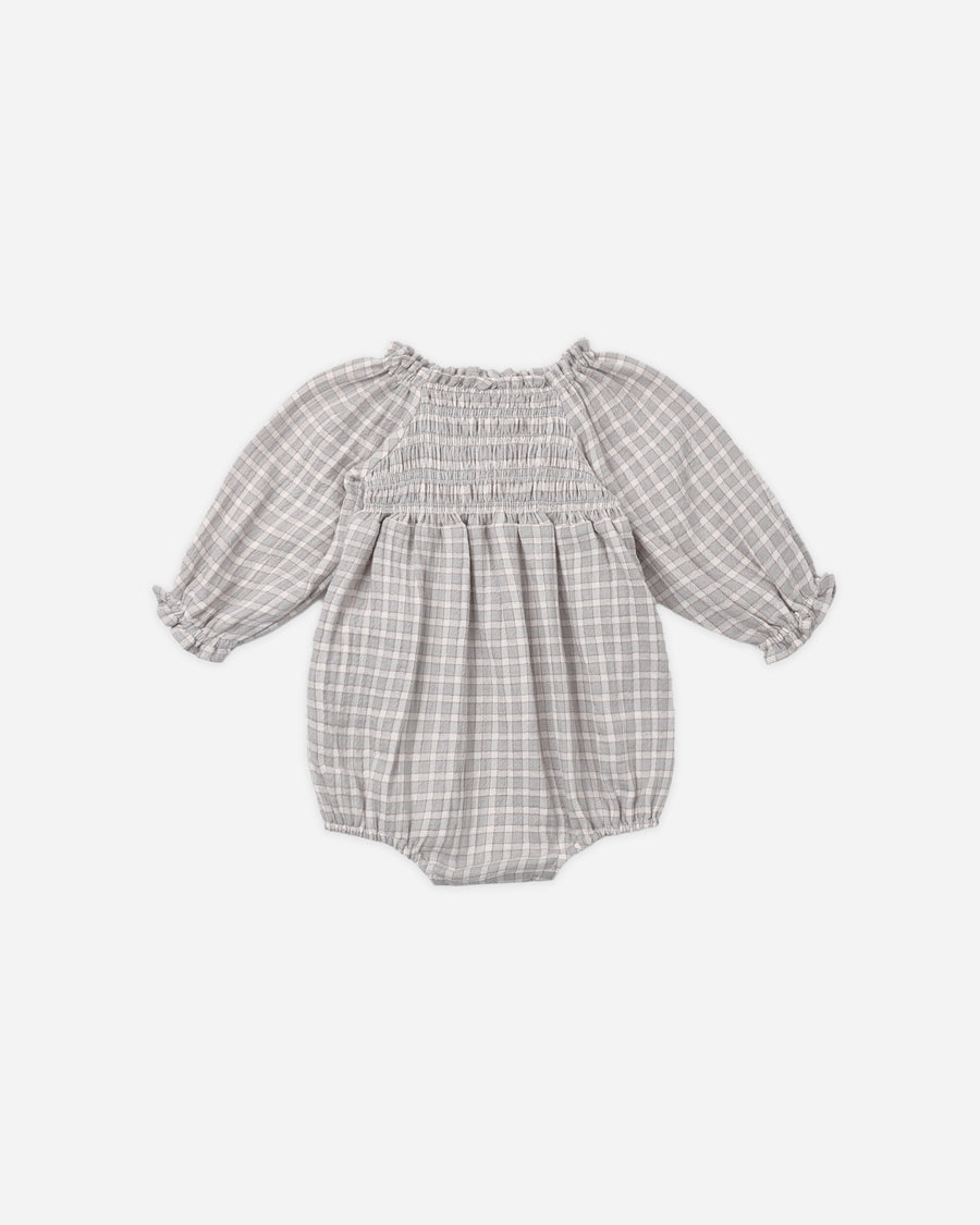 Eden Romper - Blue Gingham