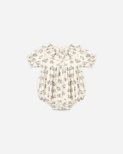 Collared Romper - French Floral