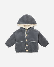 Corduroy Hooded Jacket - Midnight