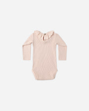 Ruffle Collar Bodysuit - Antique