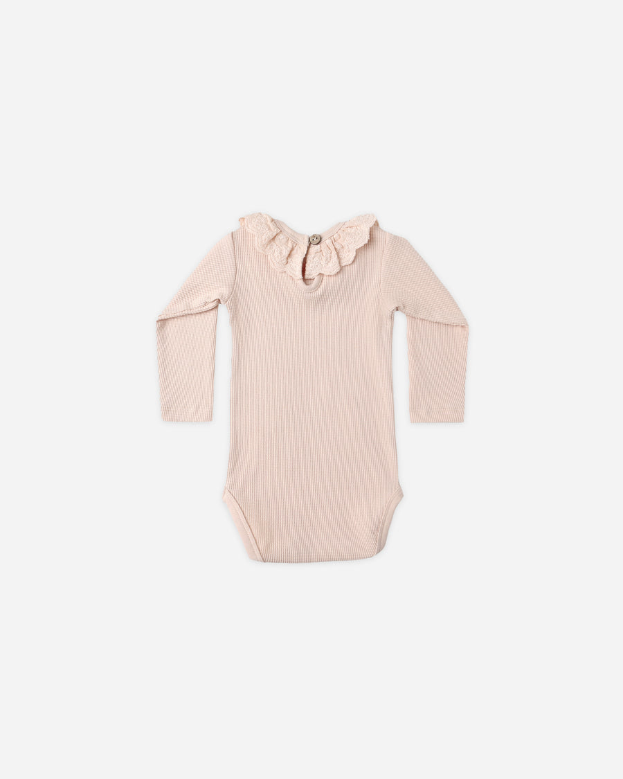 Ruffle Collar Bodysuit - Antique