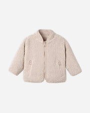 Sherling Zip Jacket - Rose Water