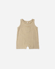 Sleeveless One-Piece - Honey Stripe