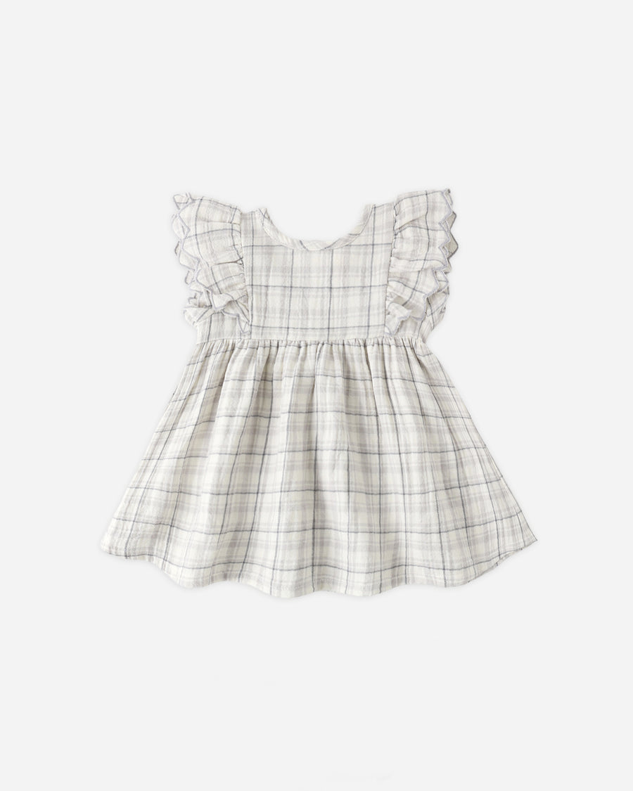 Alina Dress - Blue Plaid