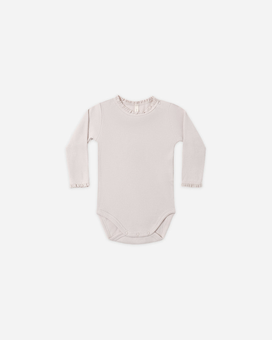 Waffle Long Sleeve Bodysuit - Lillac Mist