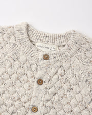 Bubble Knit Cardigan - Natural Confetti