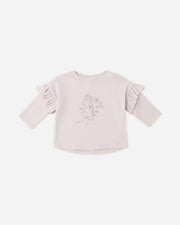 Ruffle Long Sleeve Tee - Fleur