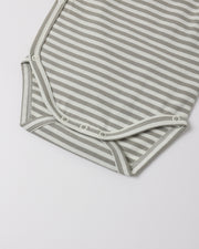 Side Snap Bodysuit and Pant Set - Laurel Stripe