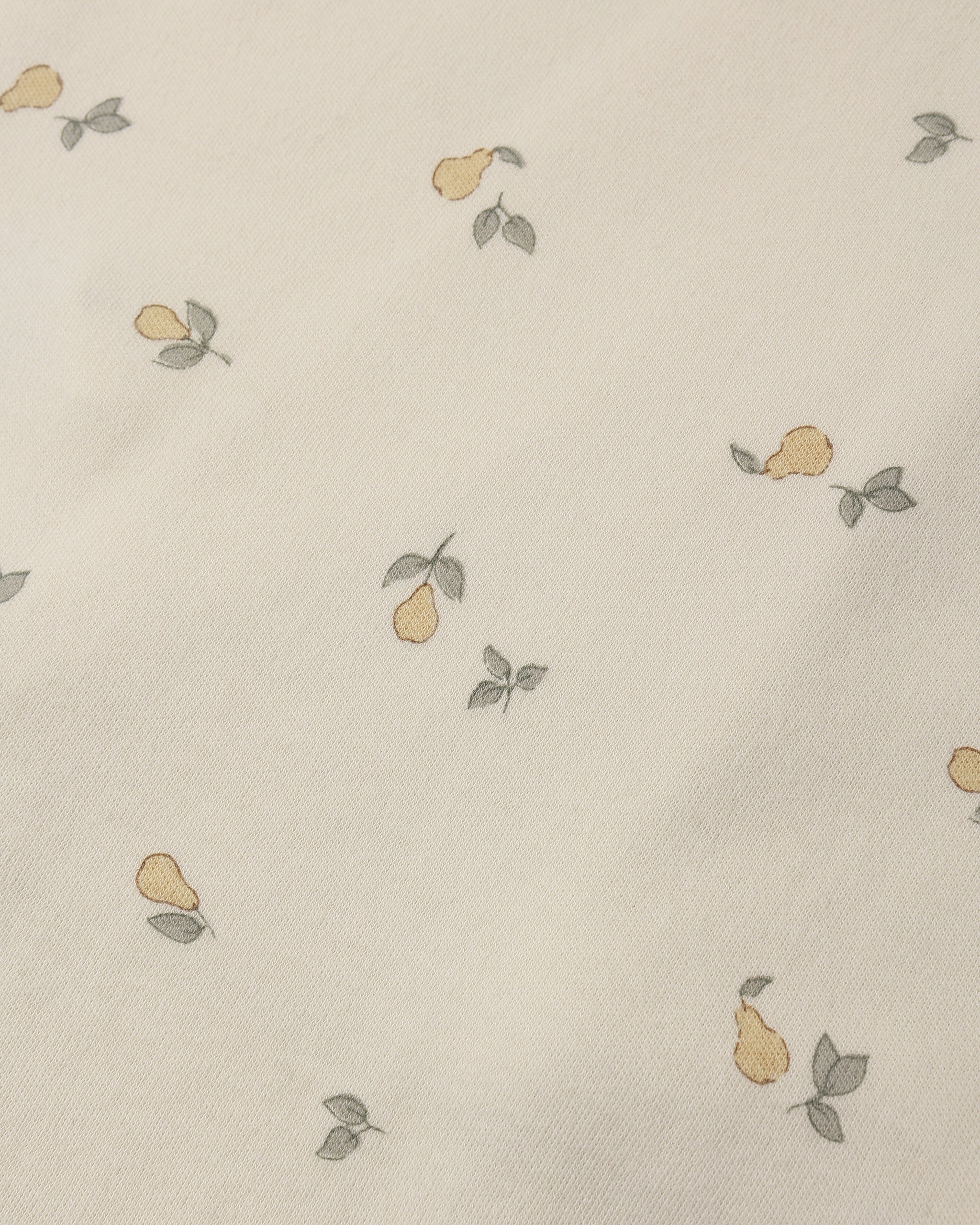Zipped Long Sleeve Footie - Pears