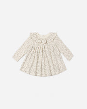 Ruffle Collar Jersey Dress - Floret