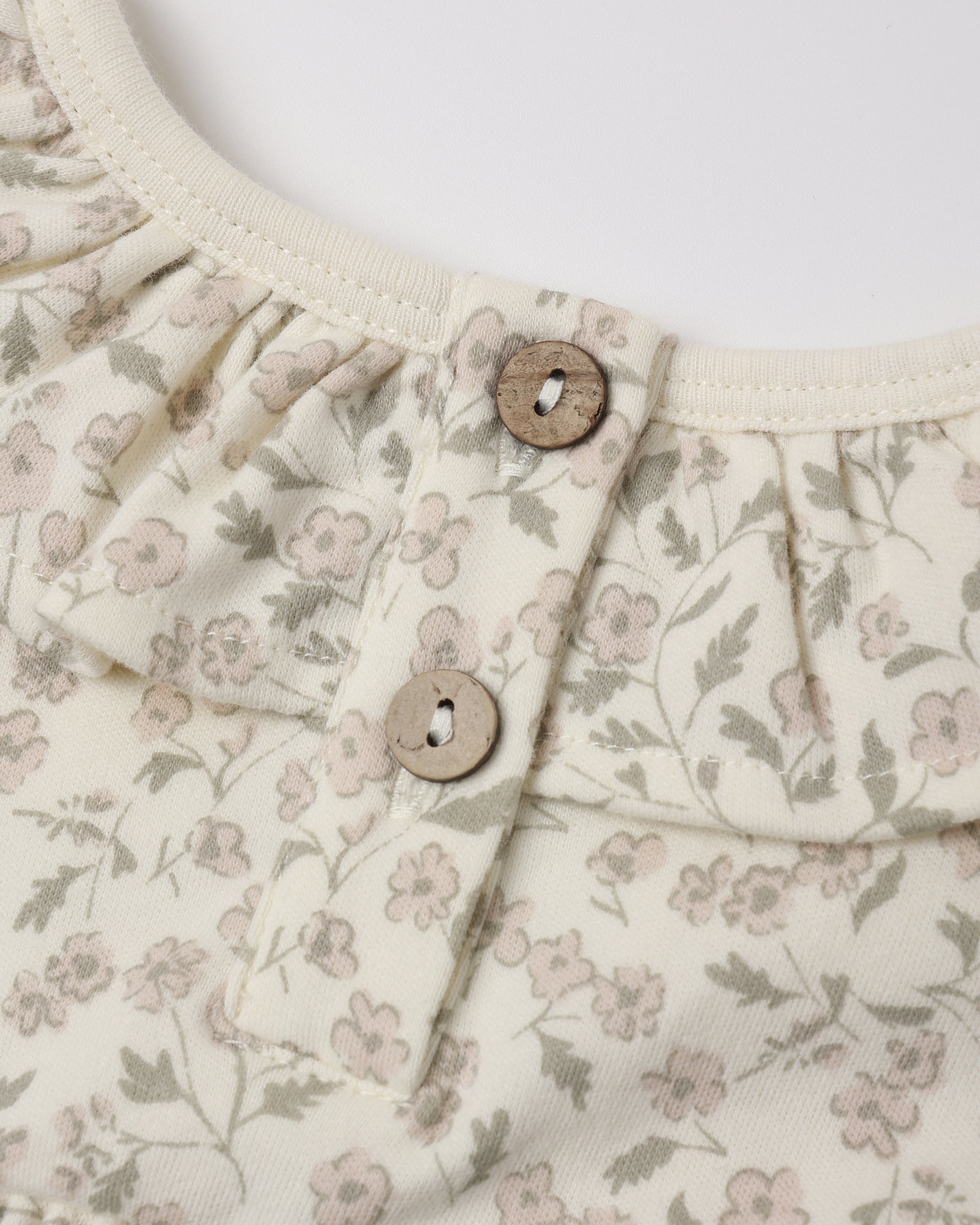 Ruffle Collar Jersey Dress - Floret