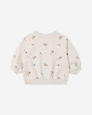 Oversized Crew Sweatshirt - Space