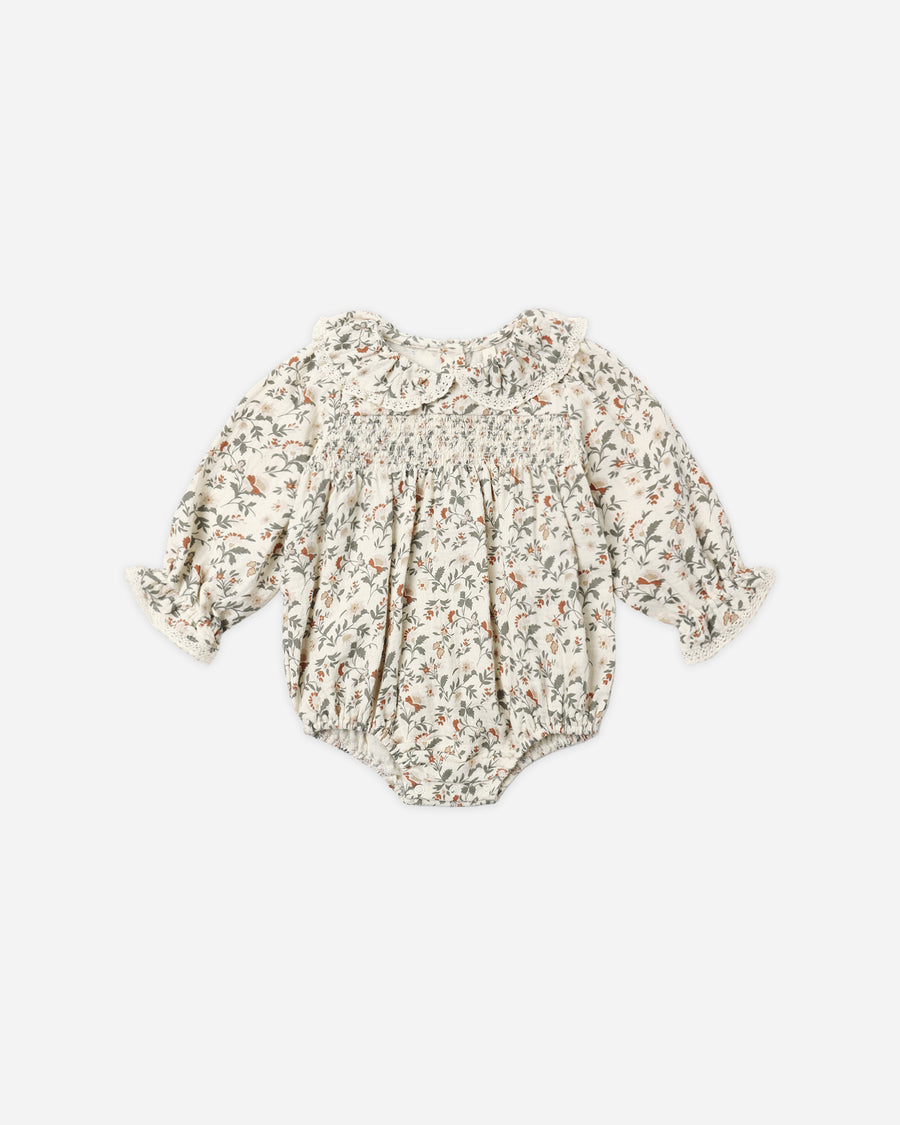 Callie Romper - Holiday Floral