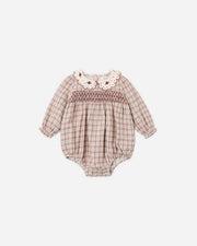 Callie Romper - Christmas Plaid