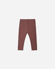 Ribbed Legging - Black Cherry
