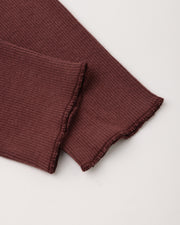 Ribbed Legging - Black Cherry