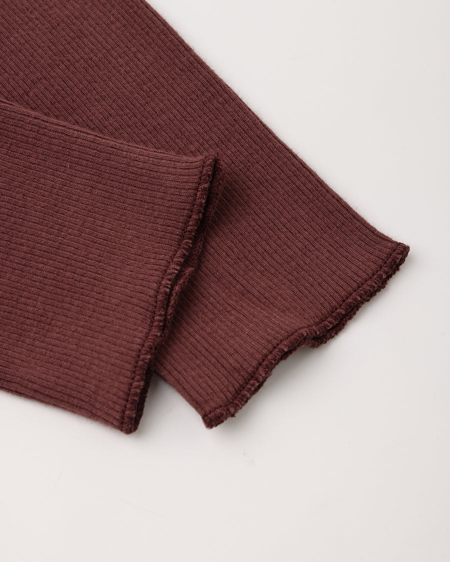 Ribbed Legging - Black Cherry