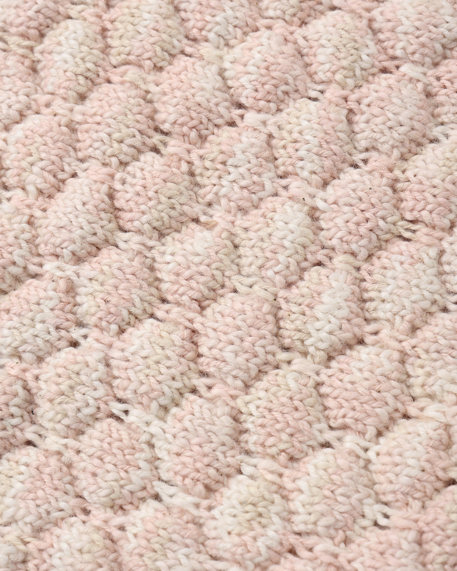 Bubble Knit Cardigan - Dusty Rose Speckle