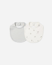 Jersey Snap Bib Pack - Sheep, Cloud Stripe