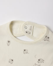 Jersey Snap Bib Pack - Sheep, Cloud Stripe