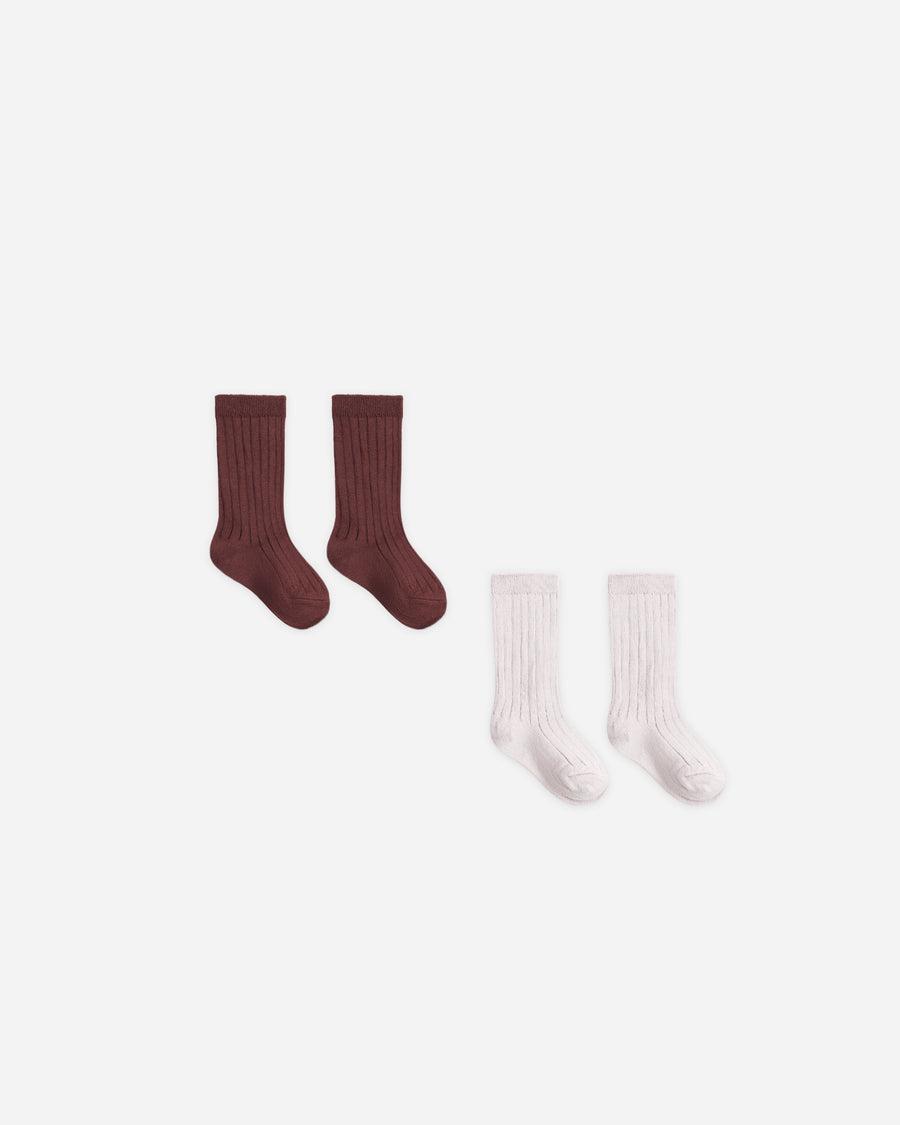 Socks Set - Black Cherry, Lilac Mist