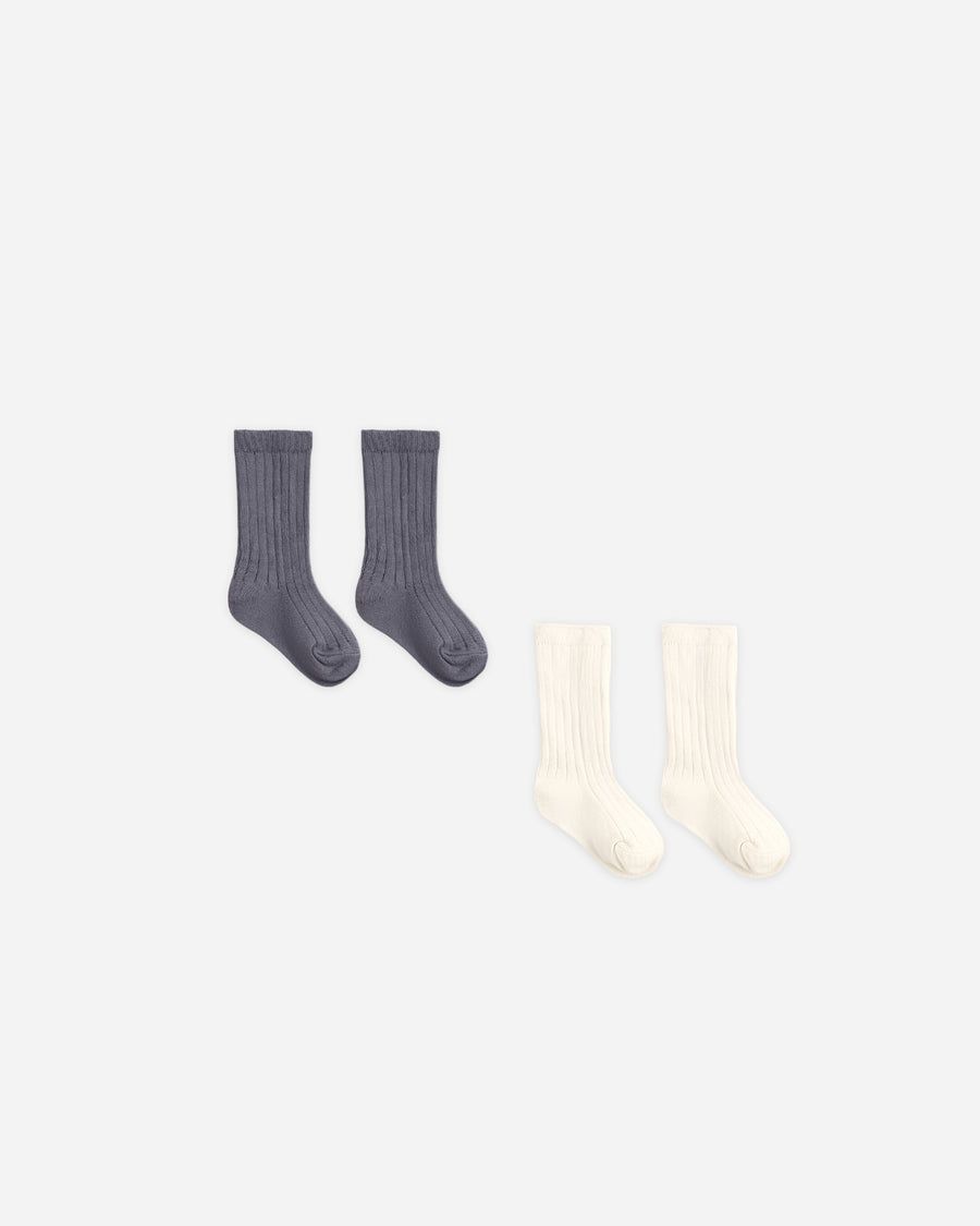 Socks Set - Midnight, Ivory