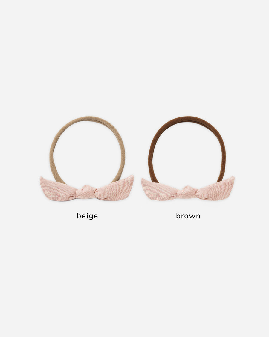 Little Knot Headband - Dusty Rose - Beige