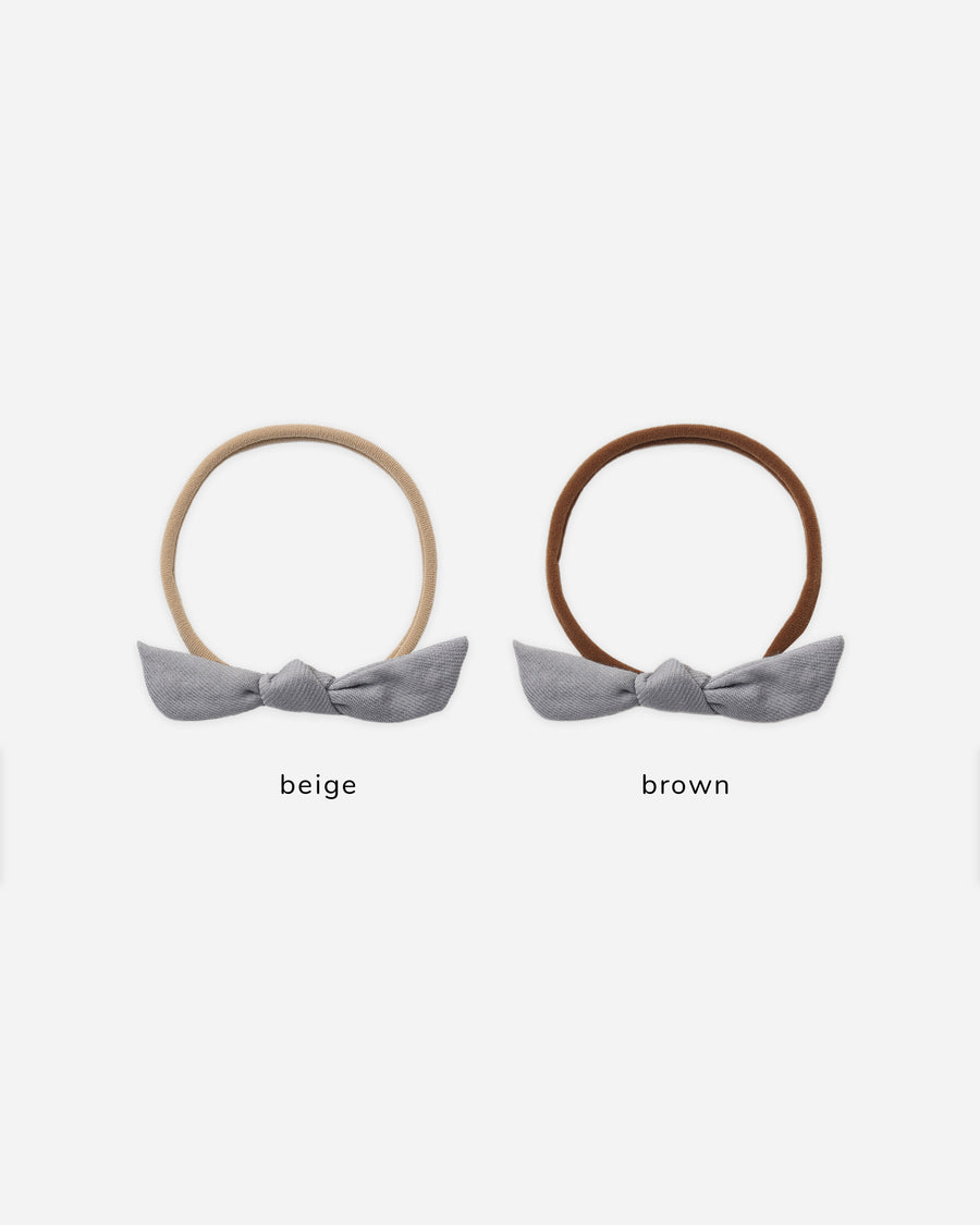 Little Knot Headband - Slate - Beige