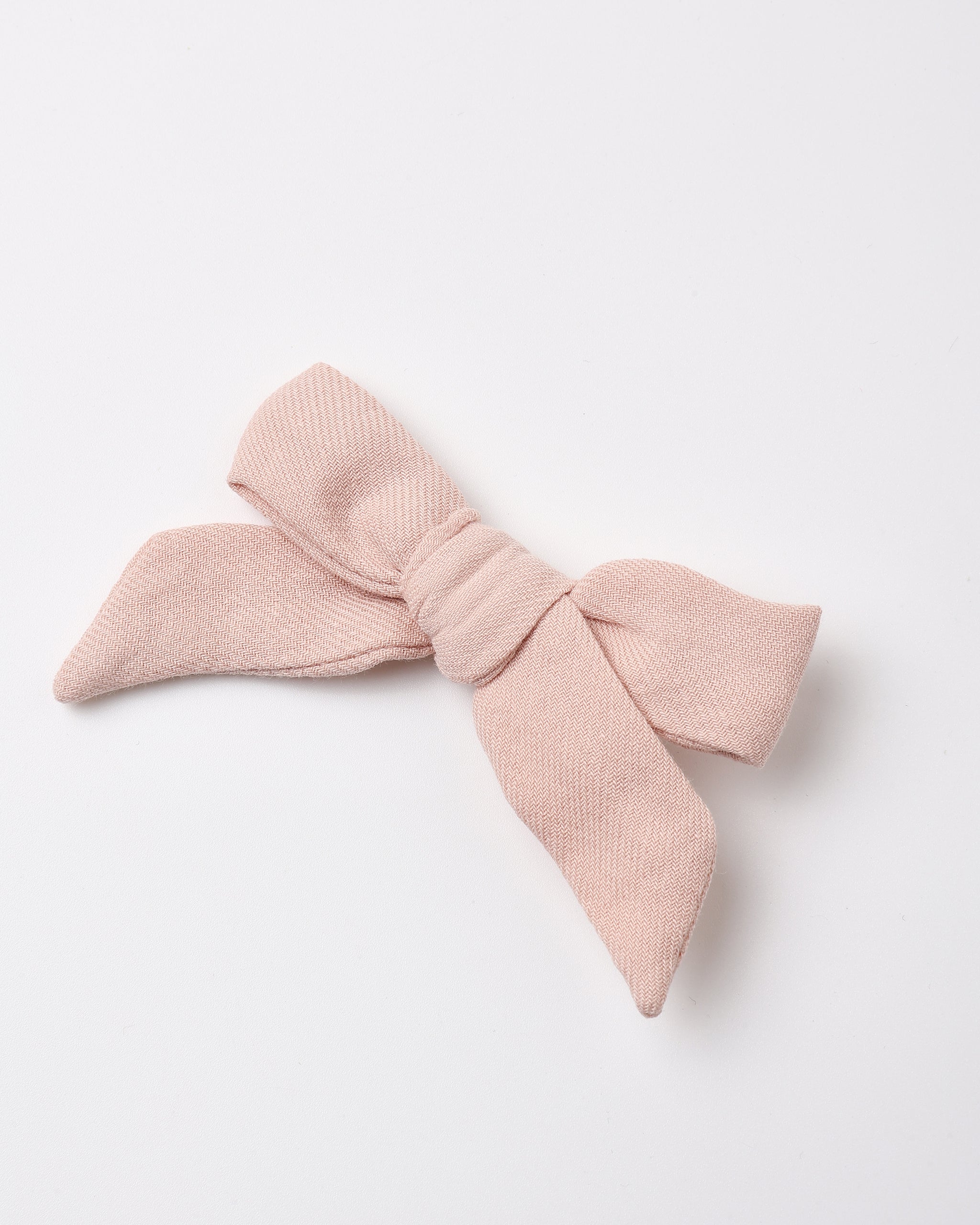 Bow with Clip, Set of 3 - Cloud, Blue Gingham, Dusty Rose