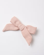 Bow with Clip, Set of 3 - Cloud, Blue Gingham, Dusty Rose