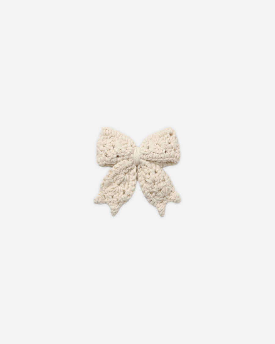 Crochet Bow - Natural