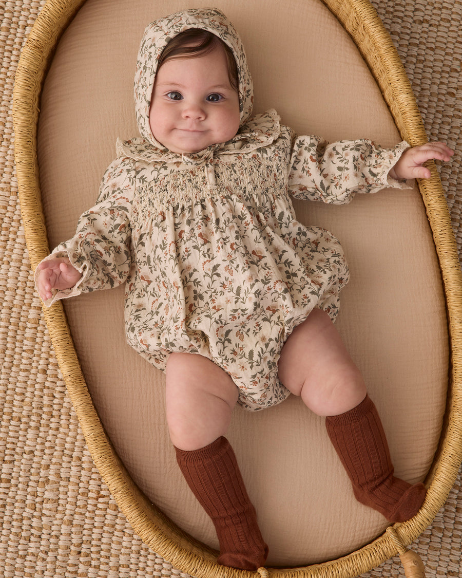 Callie Romper - Holiday Floral
