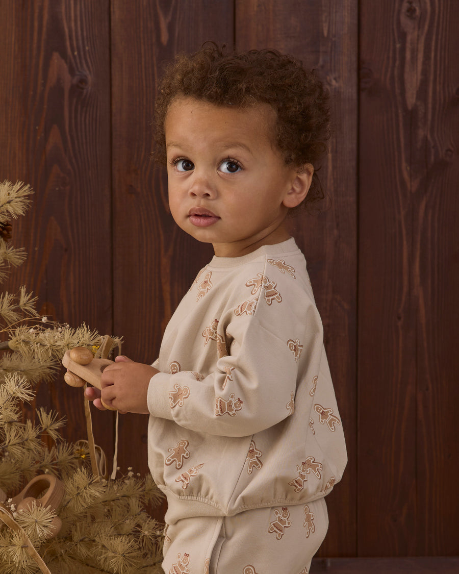 Relaxed Fleece Sweatshirt - Gingerbread
